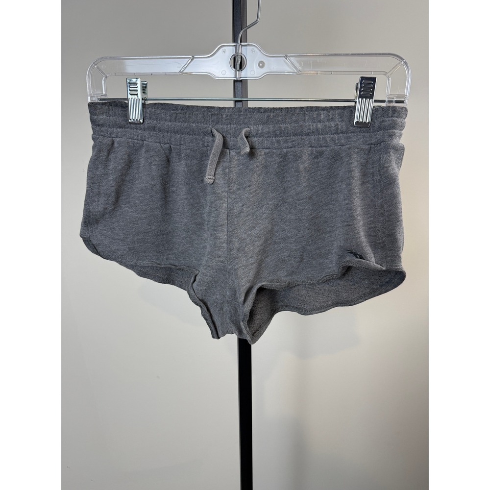 Y2K Abercrombie & Fitch Womens XS Grey Shorts Dolphin Hem Drawstring Athletic